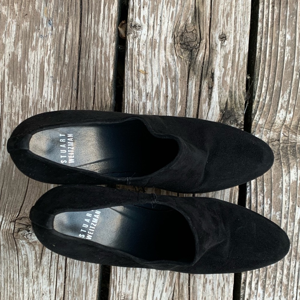 Stuart Weitzman Black Suede Bootie - image 4